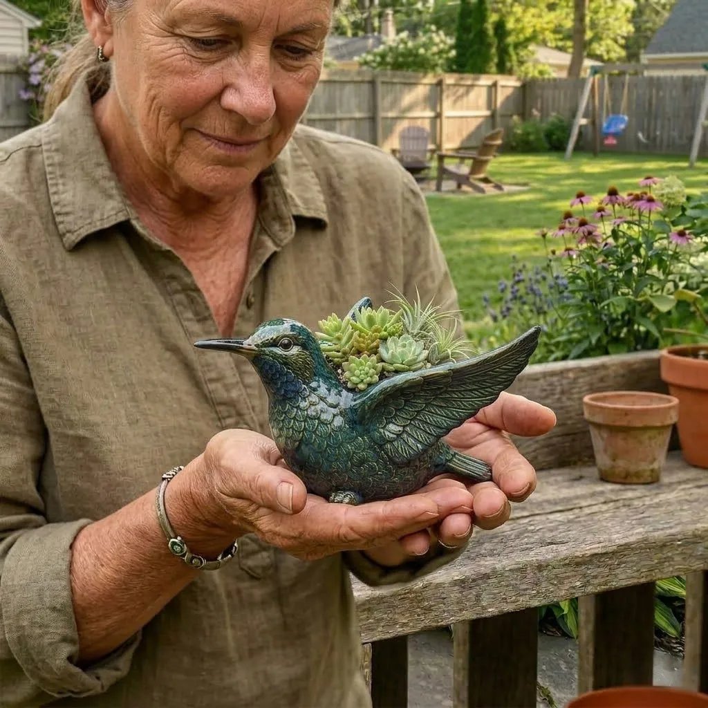 NatureNest – Cardinal Bird Succulent Planter