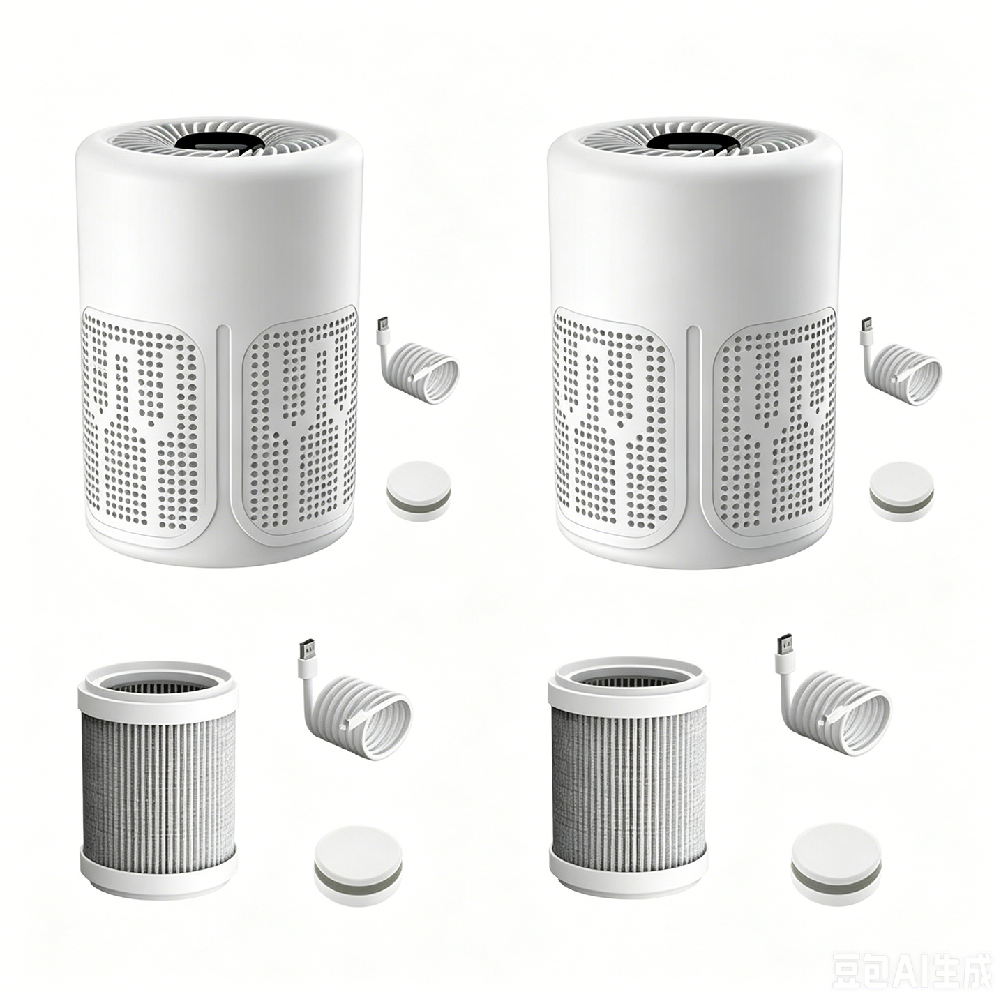 PureBreathe - Smart Air Purifier with Filter & Aromatherapy Tablets