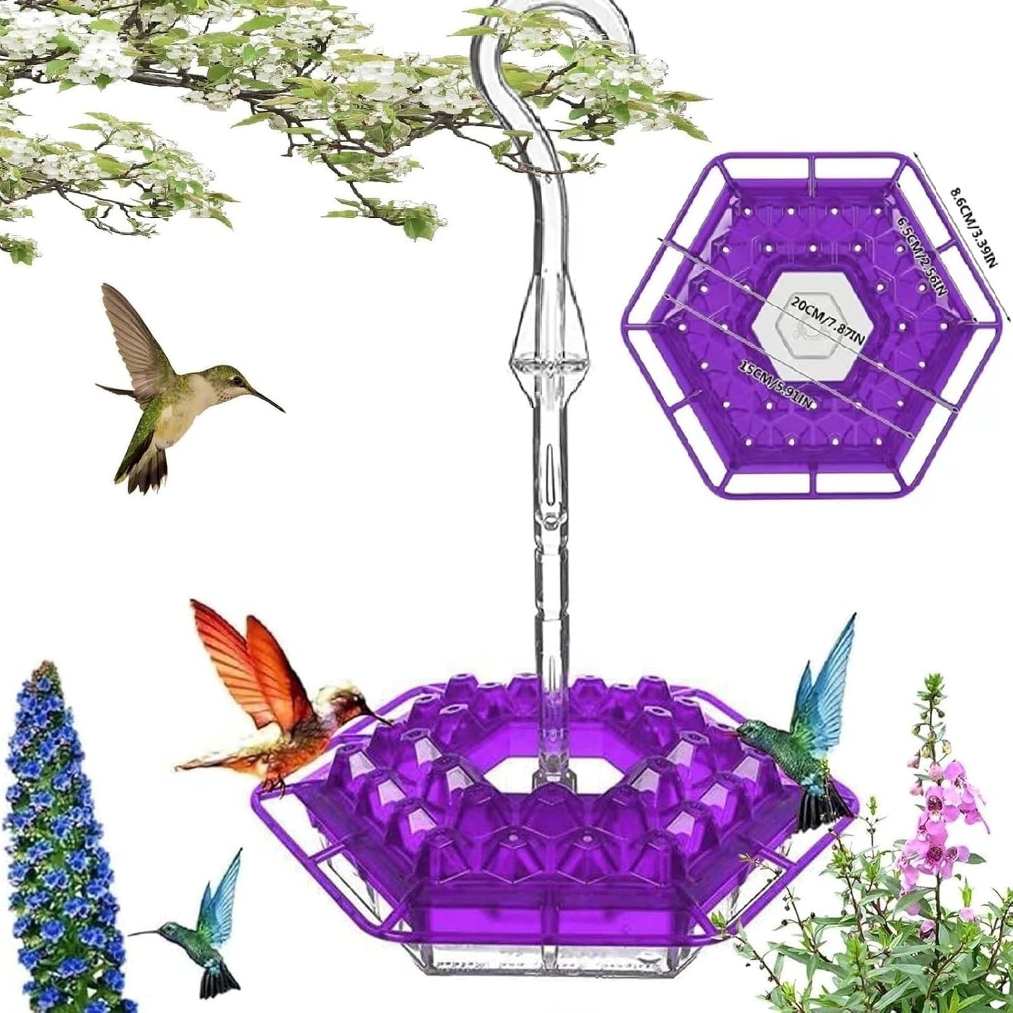 BirdBliss - Hanging Hummingbird Feeder