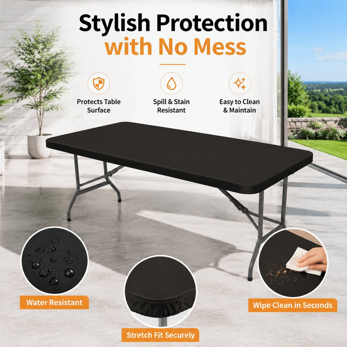 PicnicShield – Elastic Fit Table Protector