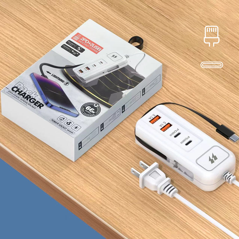 PowerHub – 66W Fast Charging Socket (2PD+2USB)