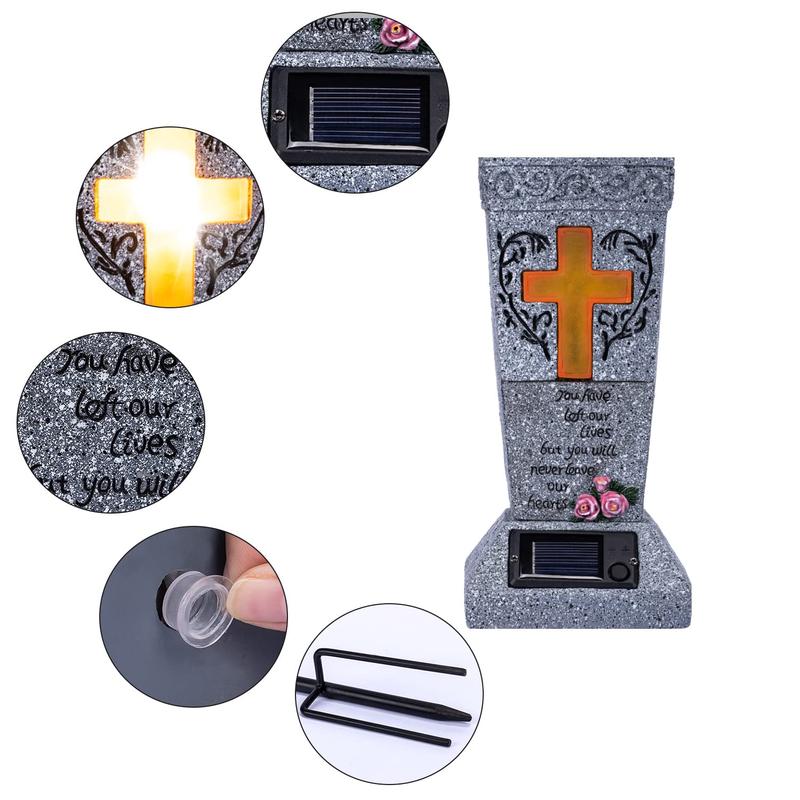 EverGlow - Memorial Vase Solar Cemetery Flower Holder