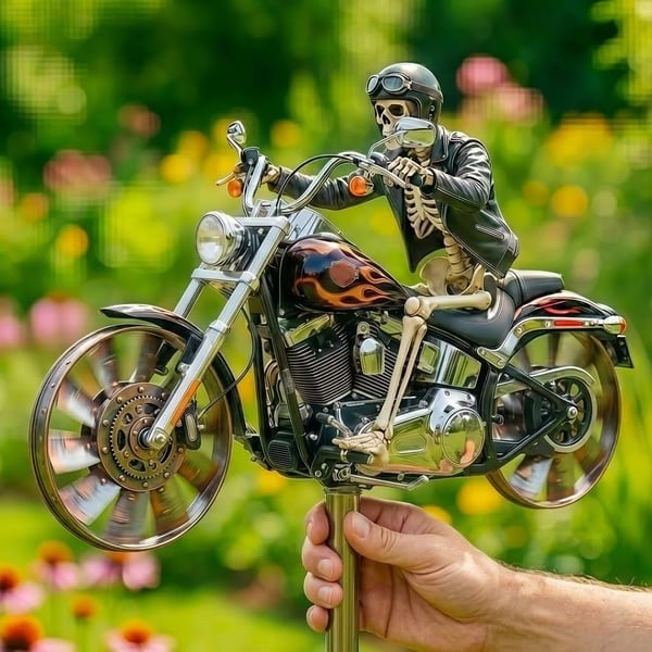ReaperRide – Biker Skull Wind Spinner
