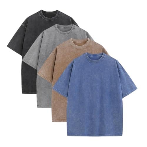 Oversoul – Relaxed Fit Acid Wash Tees