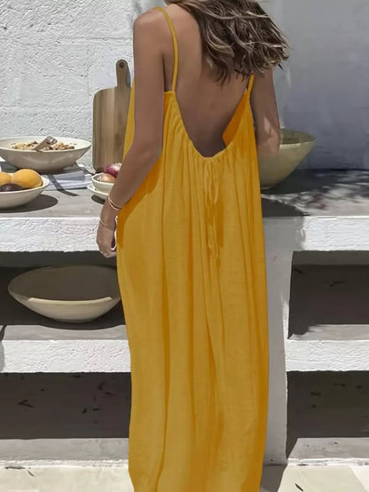 TitanAllure – Adjustable Strap Open-Back Dress