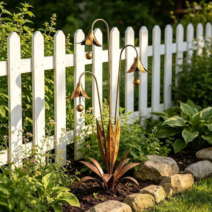 WhisperLily – Garden Bell Stake
