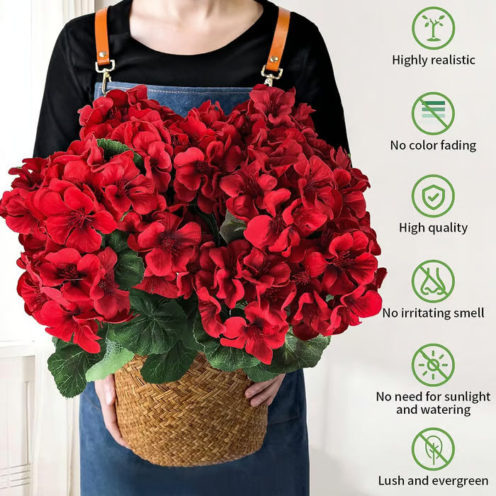 EverBloom – Artificial Geranium Outdoor Flowers