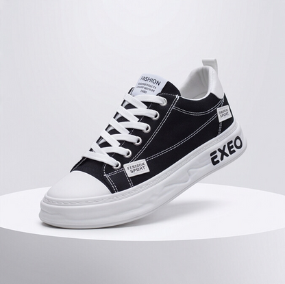 CanvaLift — Platform Sneaker with Stitched Label Details