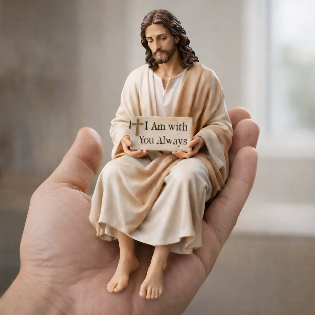 BlessedAura – Handcrafted Jesus Reminder Statue