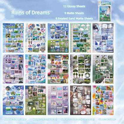 AuraDream – Surreal Aesthetic Sticker Art Book