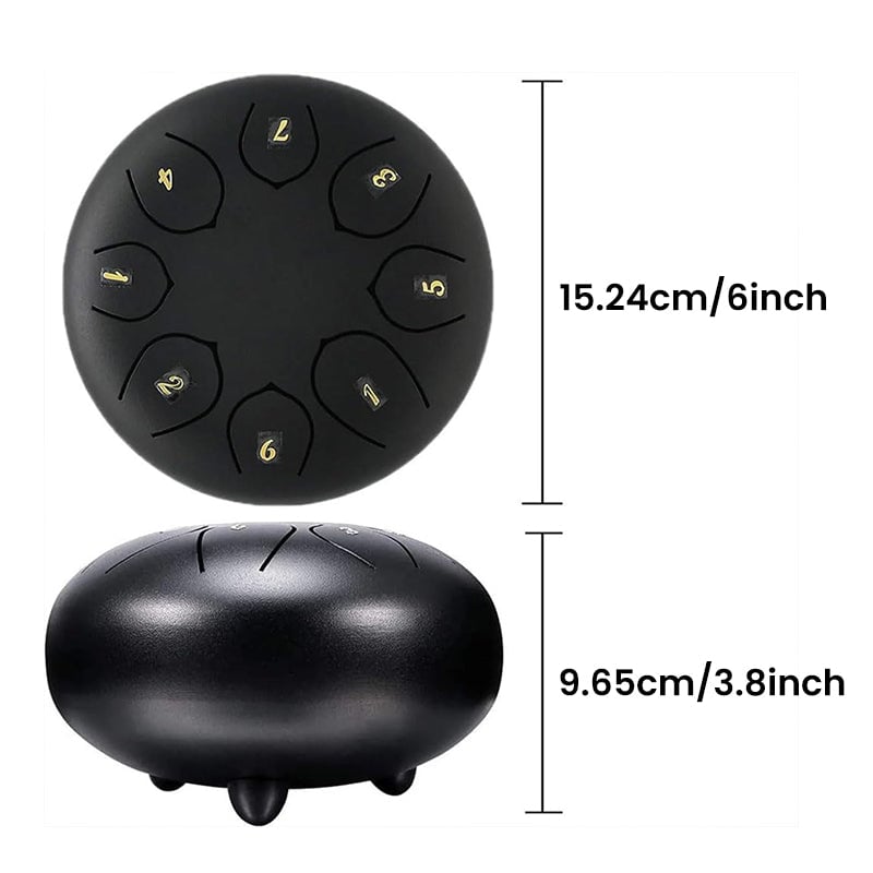 NatureBeat – Outdoor Steel Rain Drum with Finger Picks