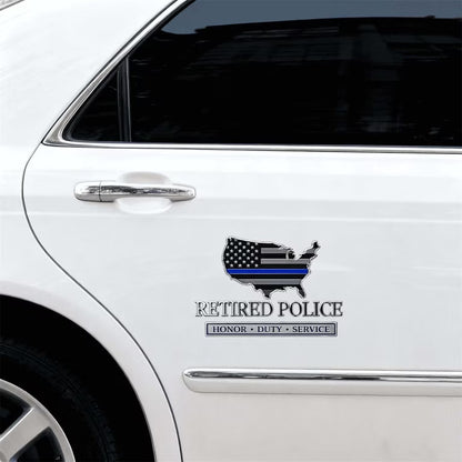 BlueShield – Retired Police Metal Car Emblem