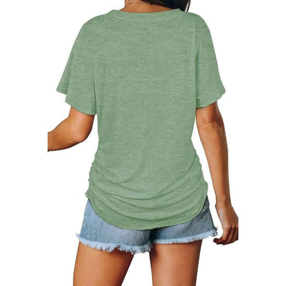 LunaFlow – V-Neck Loose Fit Top