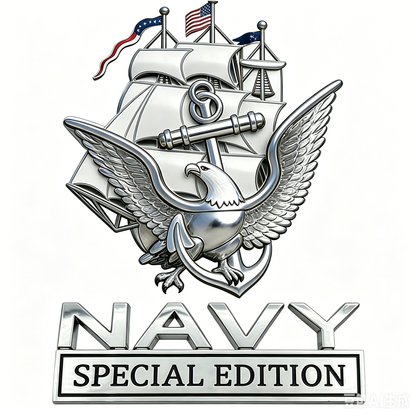 NavyHonor – Navy Veteran Metal Auto Emblem
