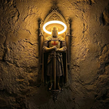 KnightGlow – Medieval Knight Wall Lamp