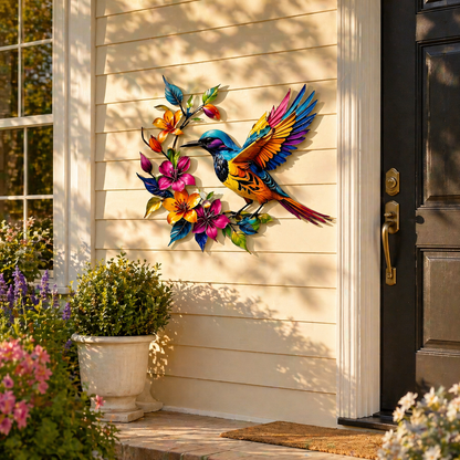 BloomForge – Hummingbird Metal Wall Art