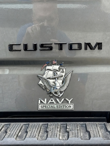 NavyHonor – Navy Veteran Metal Auto Emblem