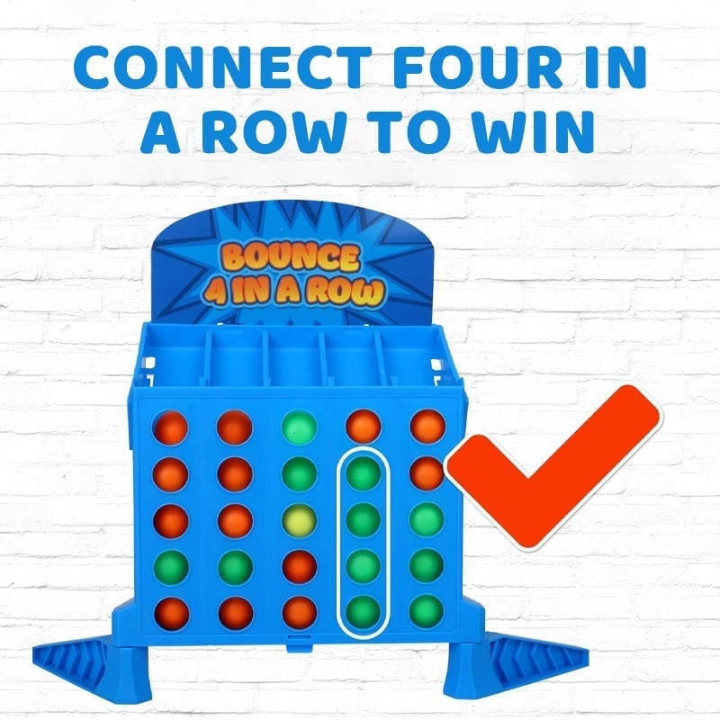 QuickBounce | 4-in-a-Row Skill Challenge Game