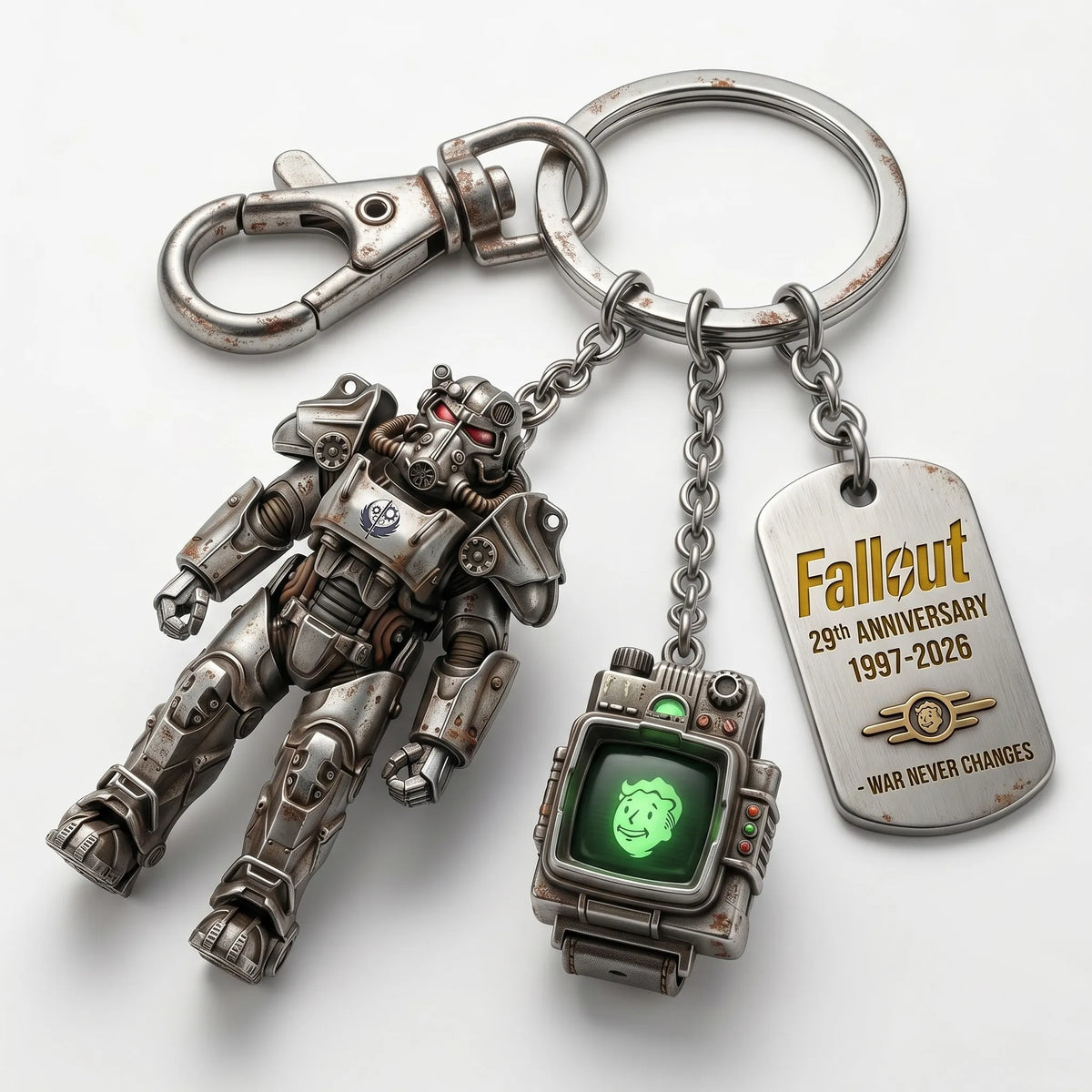 NukaRelic – Fallout Collectible Charm Keyring