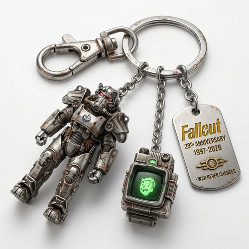 NukaRelic – Fallout Collectible Charm Keyring