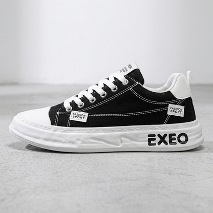 CanvaLift — Platform Sneaker with Stitched Label Details
