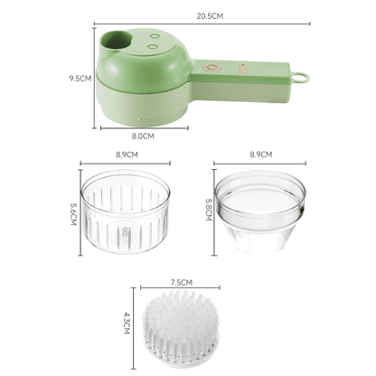 VegiChop – Compact 4-in-1 Cutter System