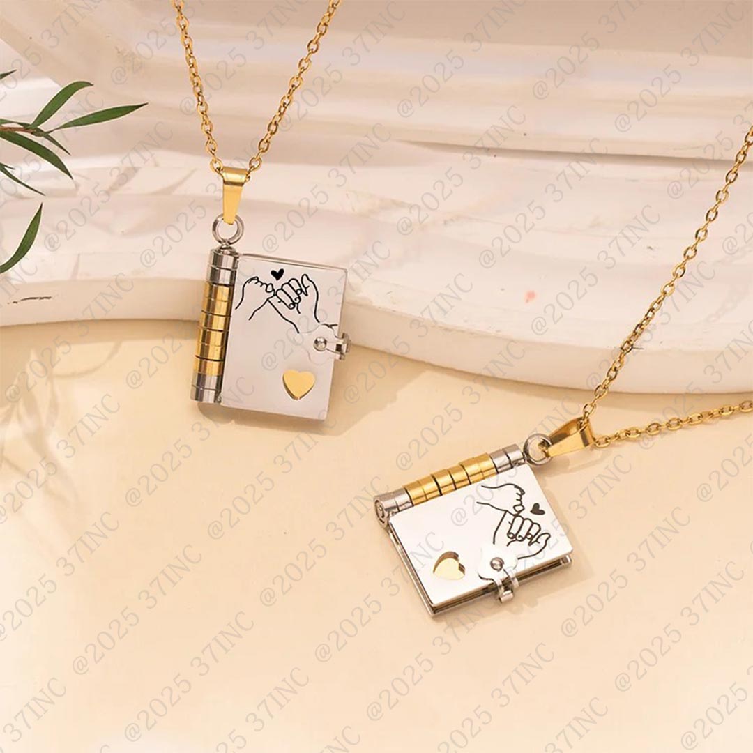 HeartWords - Openable Book Necklace