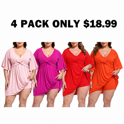 CurvaBelle – Plus Size Romper Dress