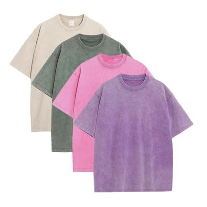 Oversoul – Relaxed Fit Acid Wash Tees