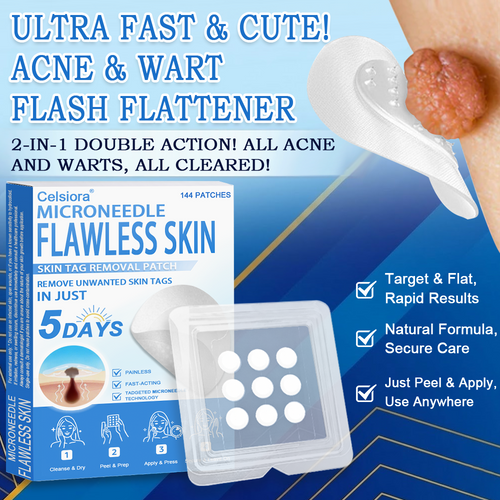 GlowSkin - 2-in-1 Microneedle & Hydrocolloid Star Patch