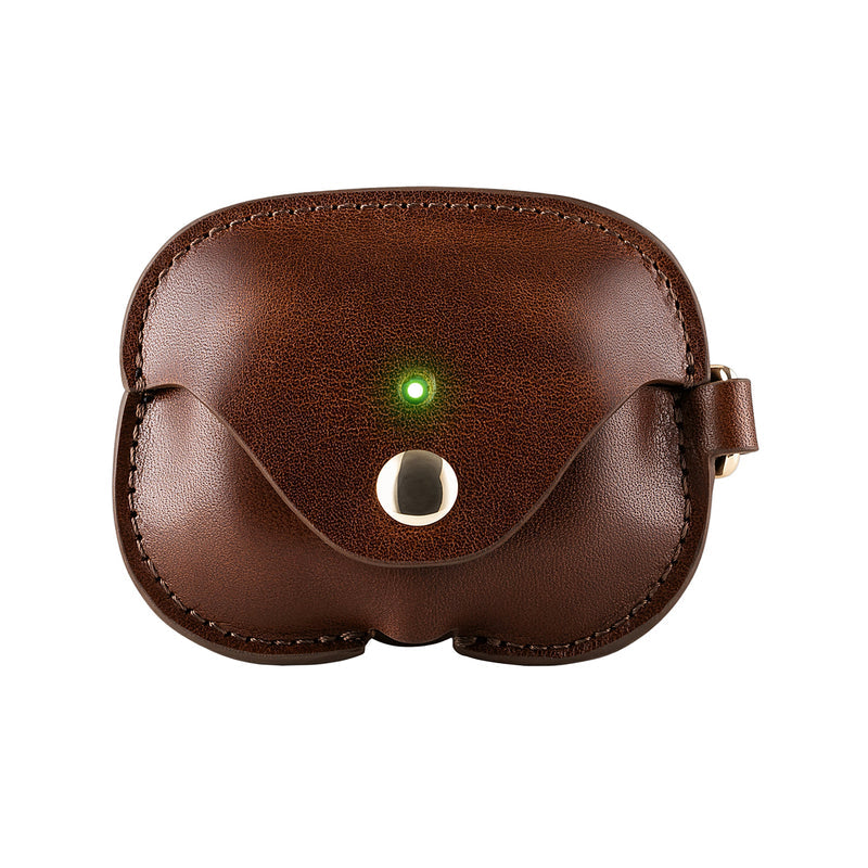 LuxeShield – Premium Genuine Leather AirPods Protective Case