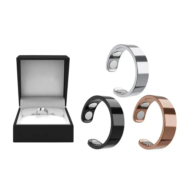 MagnaLuxe – Elegant Stainless Steel Magnetic Ring