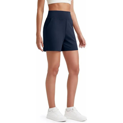 FitAura – Women’s High-Waisted Sport Shorts