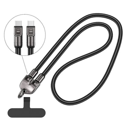 SwiftTether – Fast Charge Data Cable with Phone Lanyard Design