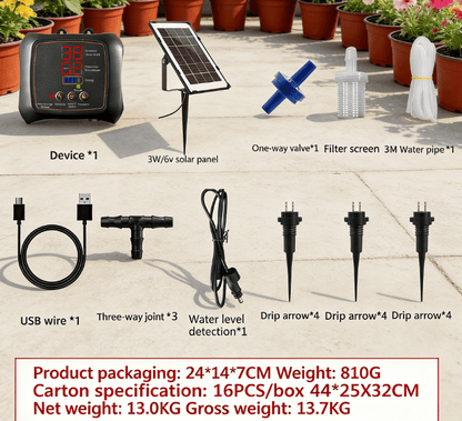 💧 12-Plant Solar Drip Irrigation Kit 🔥