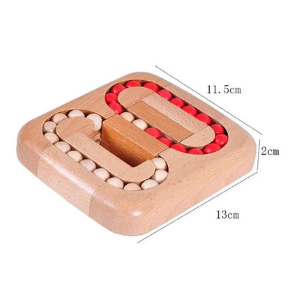 TwistCraft – Magic Bean Rotating Wooden Puzzle Toy