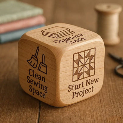 StitchRoll – Quilter’s Decision Dice in Solid Wood