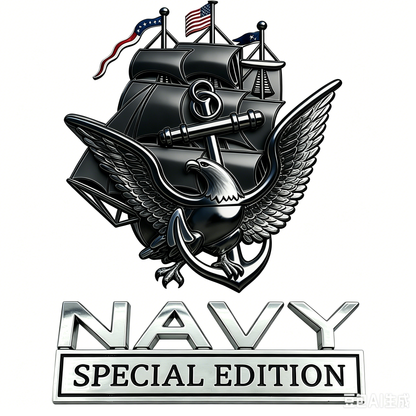 NavyHonor – Navy Veteran Metal Auto Emblem