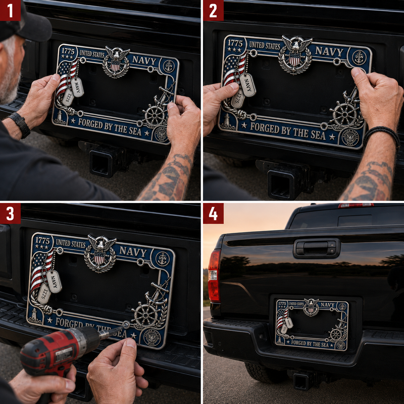 PatriotShield – U.S. Navy Heritage Sea Plate Frame