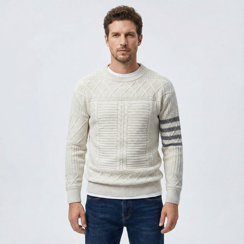 Warren Cable Crewneck Sweater