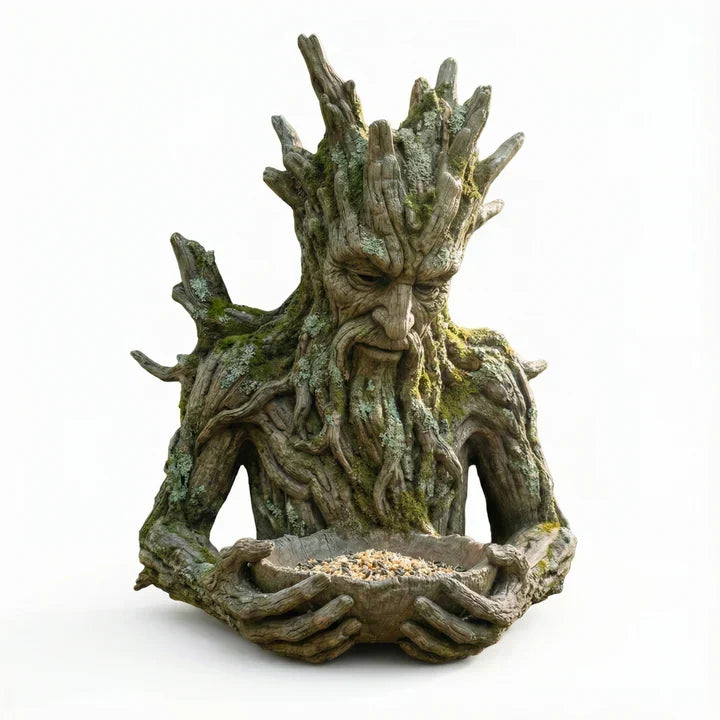 The Quiet Offering A Tree-Integrated Bird Feeding Sculpture