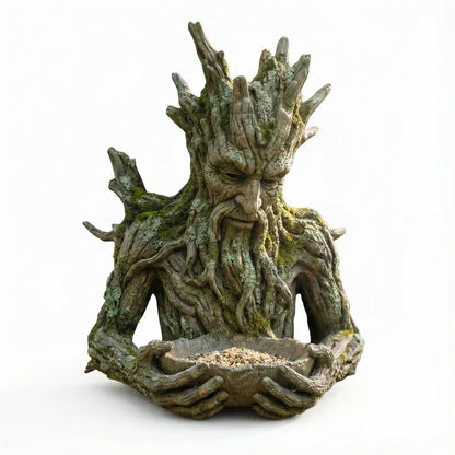 The Quiet Offering A Tree-Integrated Bird Feeding Sculpture