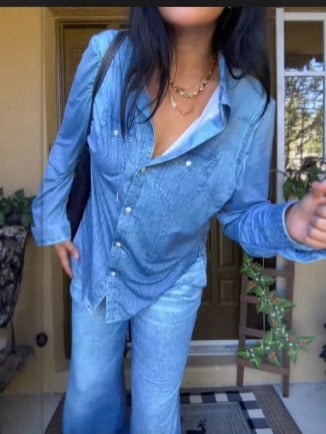 VistaSleep – Denim-Inspired Loungewear Set