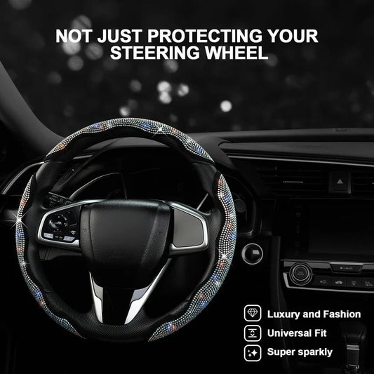 LuxiDrive – Crystal Studded Steering Wheel Cover