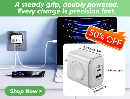 MagnaCharge – 3-in-1 Magnetic Wireless Fast Charger