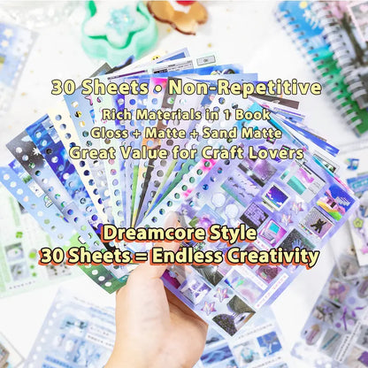 AuraDream – Surreal Aesthetic Sticker Art Book