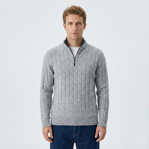 Freddie Quarter Zip Sweater