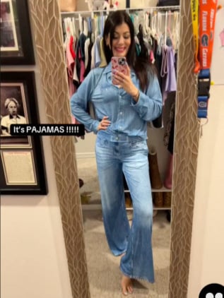 VistaSleep – Denim-Inspired Loungewear Set