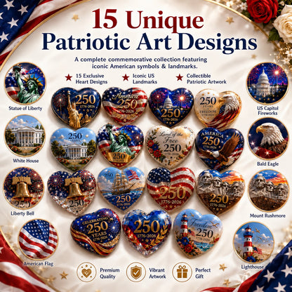 HeritageStars - 15-Piece Patriotic Collectibles