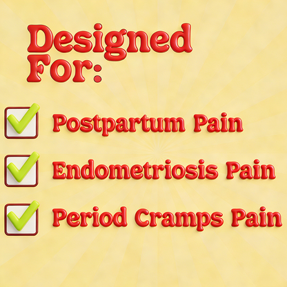 HeatRelief Pro - Vibration & Herbal Heating Pad for Period Cramps